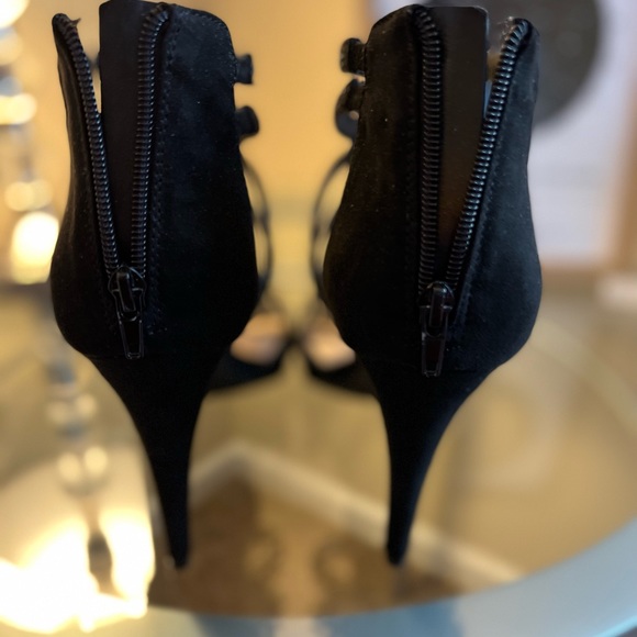 BNIB Kelly & Katie Black Sparkly Heels - Picture 3 of 4